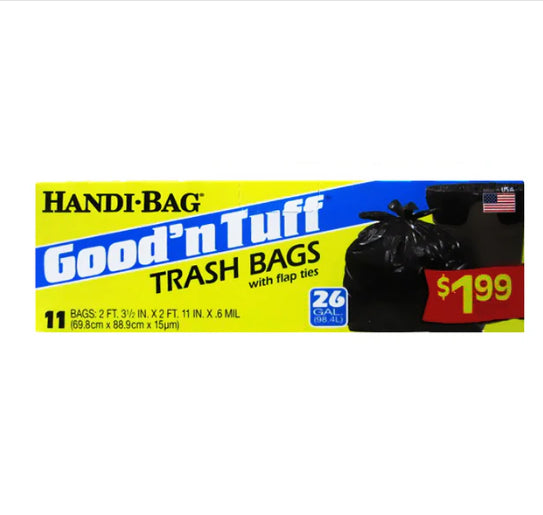 GOOD'N TUFF-BAGS Flap Trash 26gal - 11ct/12pk - A1 WHOLESALE LLC wholesale supplier A1 main