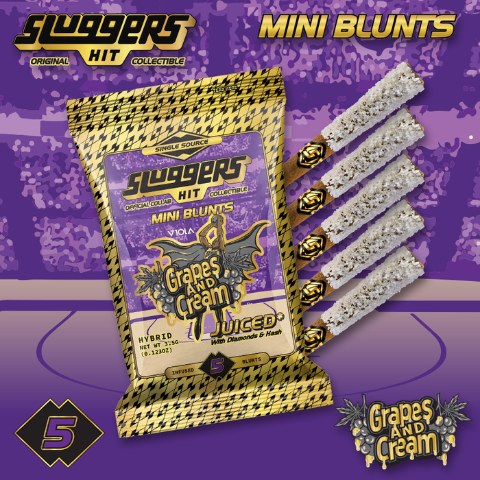 Sluggers Grapes and Cream infused mini blunts