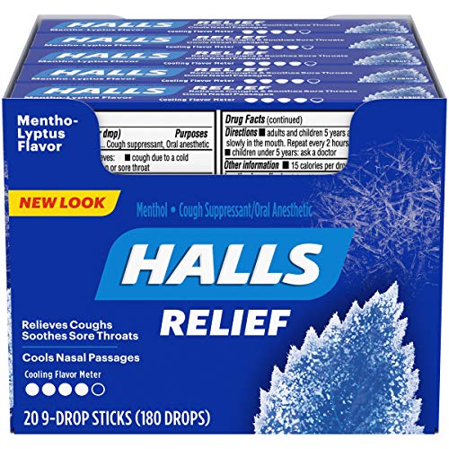 Halls Mentho-Lyptus Cough Drops 9ct Sticks, 20 Per Box | Wholesale Case of 24 - Health/Beauty Halls wholesale supplier A1 main