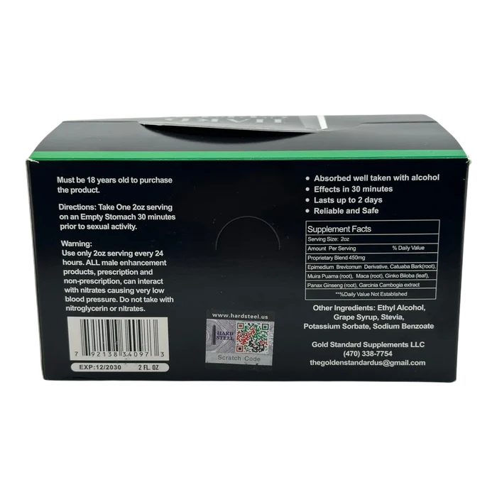 Hard Steel Liquid Shot – 2oz - Liquid Shots Hard Steel wholesale supplier A1 main