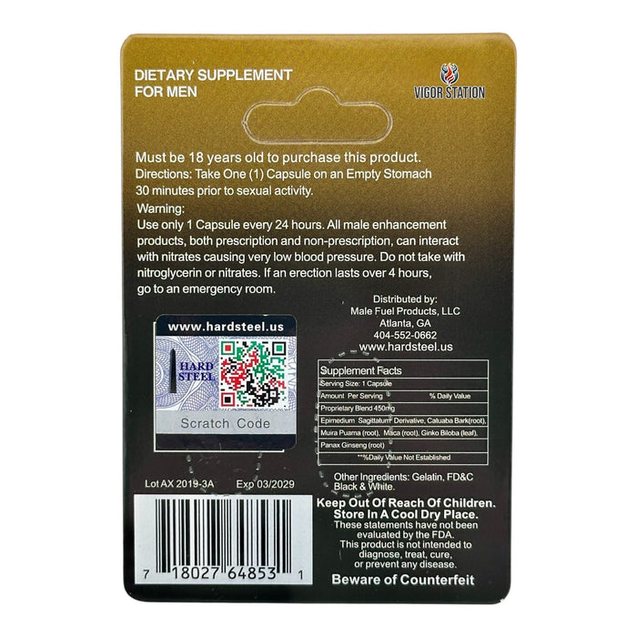 Hard Steel Plus Pill – 2 Capsules - Pills Hard Steel wholesale supplier A1 main