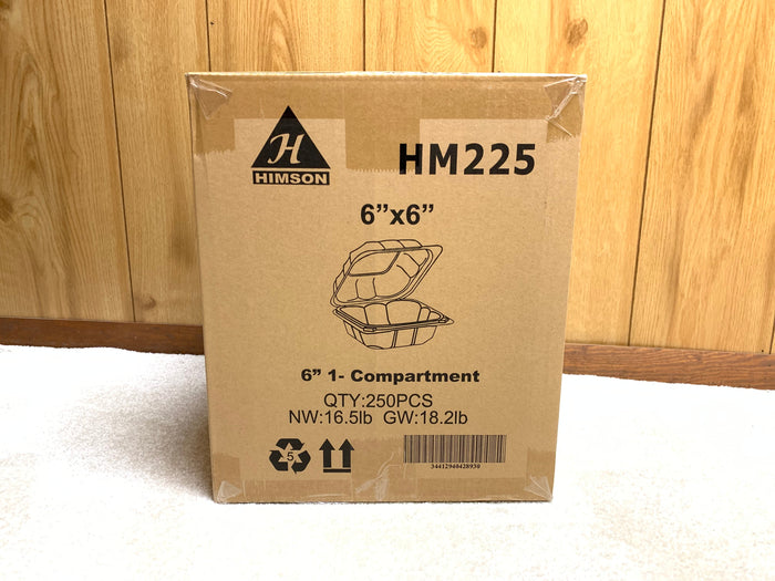 Himson 6"x6" hinged container 250 pcs - My Store wholesale supplier A1 main