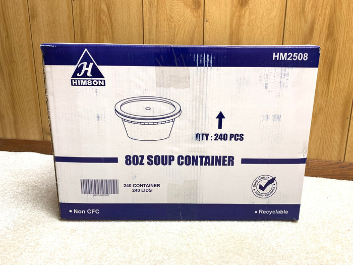 Himson 8oz soup container 240 combo pack - My Store wholesale supplier A1 main