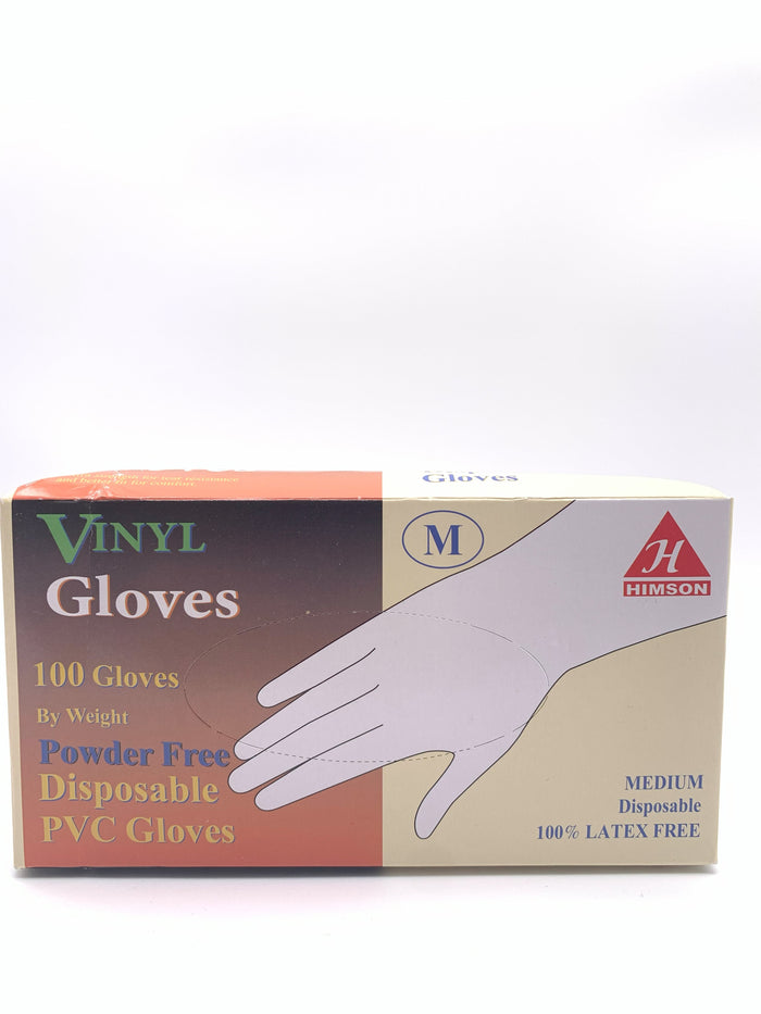 Himson vinyl gloves powder free size M,L,XL 100 count - My Store wholesale supplier A1 main