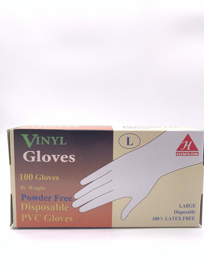 Himson vinyl gloves powder free size M,L,XL 100 count - My Store wholesale supplier A1 main