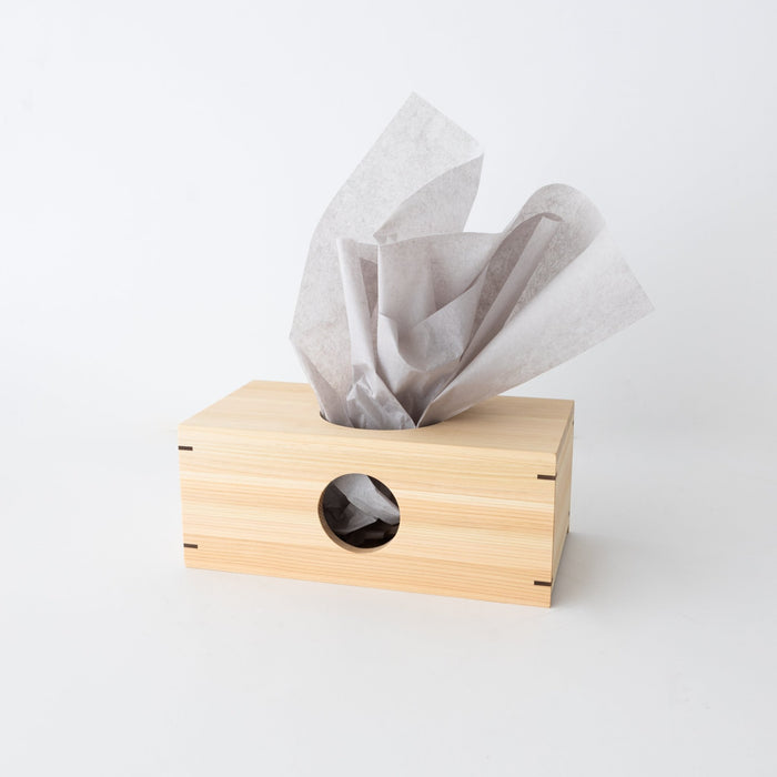 Hinoki Moon Tissue Box Cover - tortoise general store