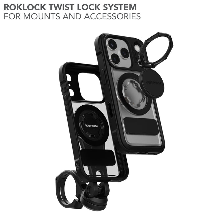 iPhone 17 Pro Crystal Case with Roklock™ Twist Lock System for Mounts and Accessories