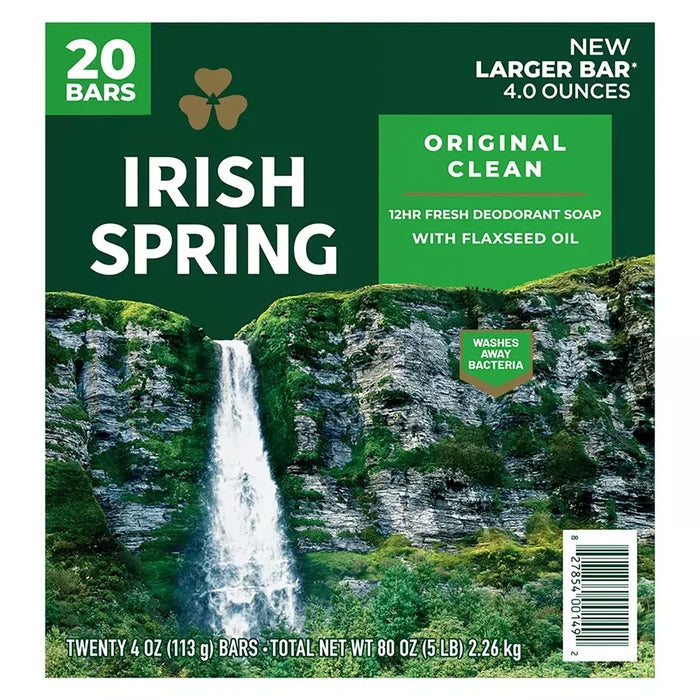 Irish Spring Soap Original - 3.75oz/3bar/18pk - A1 WHOLESALE LLC wholesale supplier A1 main