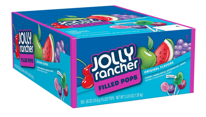 Jolly Rancher Filled Pops 100-.56Oz - My Store wholesale supplier A1 main