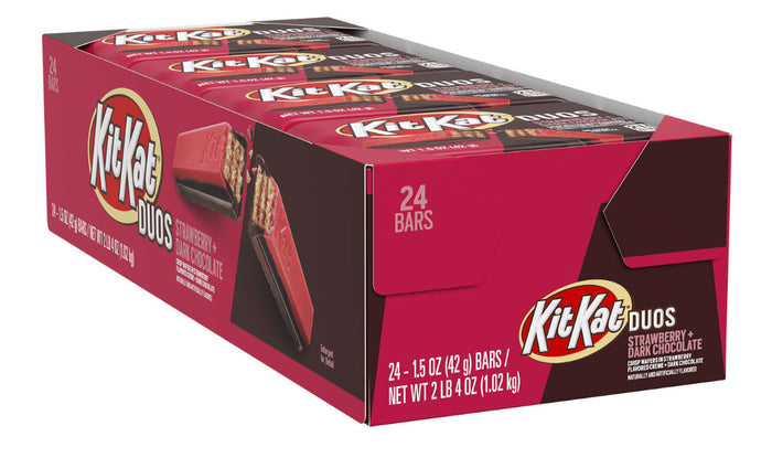 Kit Kat Duos Dark Chocolate+ Strawberry 24-1.5Oz - My Store wholesale supplier A1 main