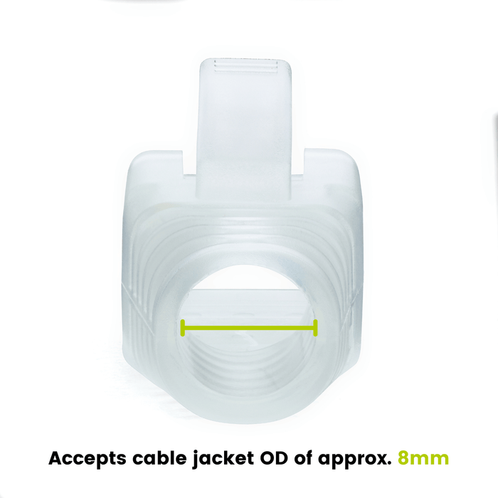 Slip On RJ45 Strain Relief Boot | Large | 100pc | Fits OD 8mm