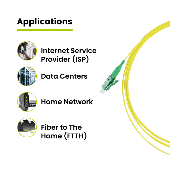 Fiber optic pigtail cable suitable for ISP networks, data centers, home networking, and FTTH fiber installations.