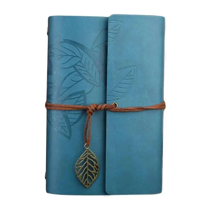 Leaf Embossed Leather Journal