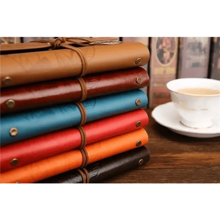 Leaf Embossed Leather Journal