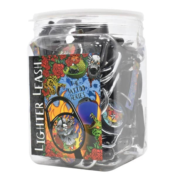 Lighter Leash Premium The Tattoo Series Mixed Colors 30ct Jar - A1 WHOLESALE LLC wholesale supplier A1 main