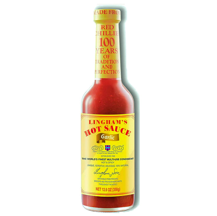 Lingham’s Original Hot Sauce Garlic 12.6 oz