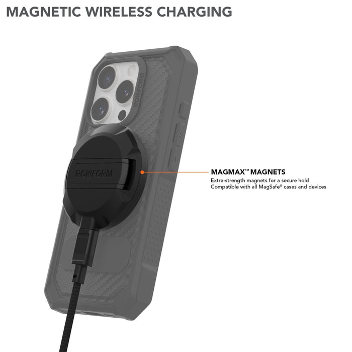 Magnetic Wireless Charging Stand with MAGMAX Magnets
