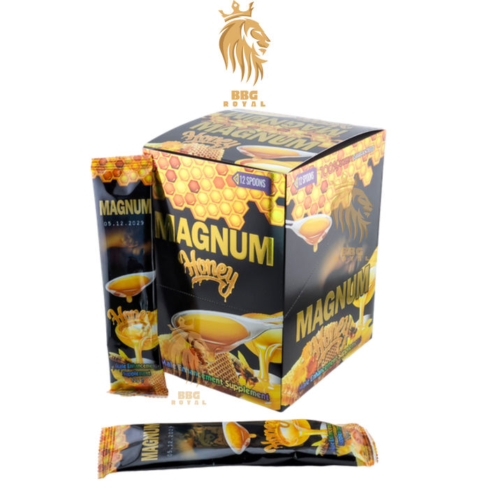 Magnum Honey for Men | 12 Spoons (12g Each) | Enhances Performance & Stamina - Enhancement Magnum wholesale supplier A1 main