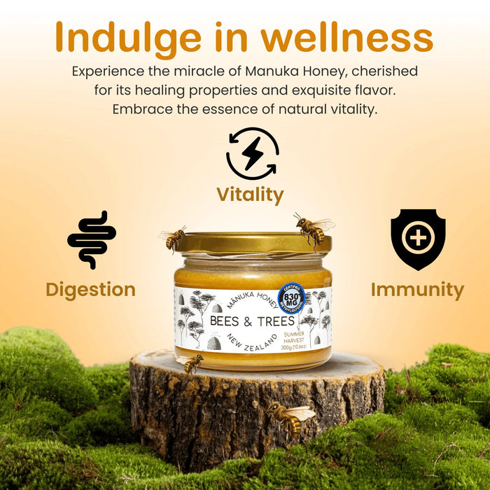 Mānuka Honey Founder's Reserve 830+ MGO/kg - Bees & Trees Manuka Honey