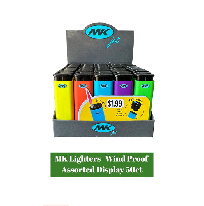 MK Jet Lighter Windproof Assorted 50ct - A1 WHOLESALE LLC wholesale supplier A1 main