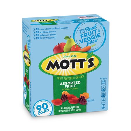 Mott's Assorted Fruit Flavored Snacks, 0.8 oz., 90 pk. - My Store wholesale supplier A1 main