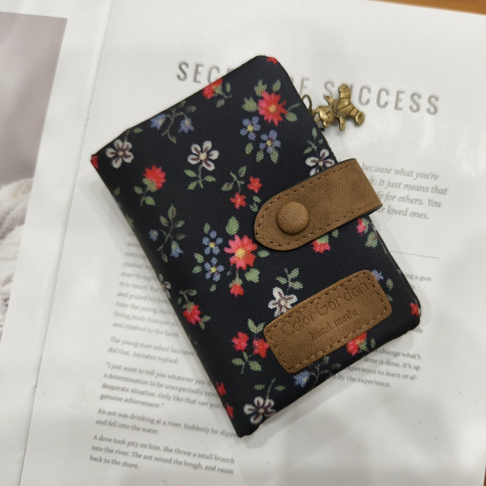 Black Small Floral