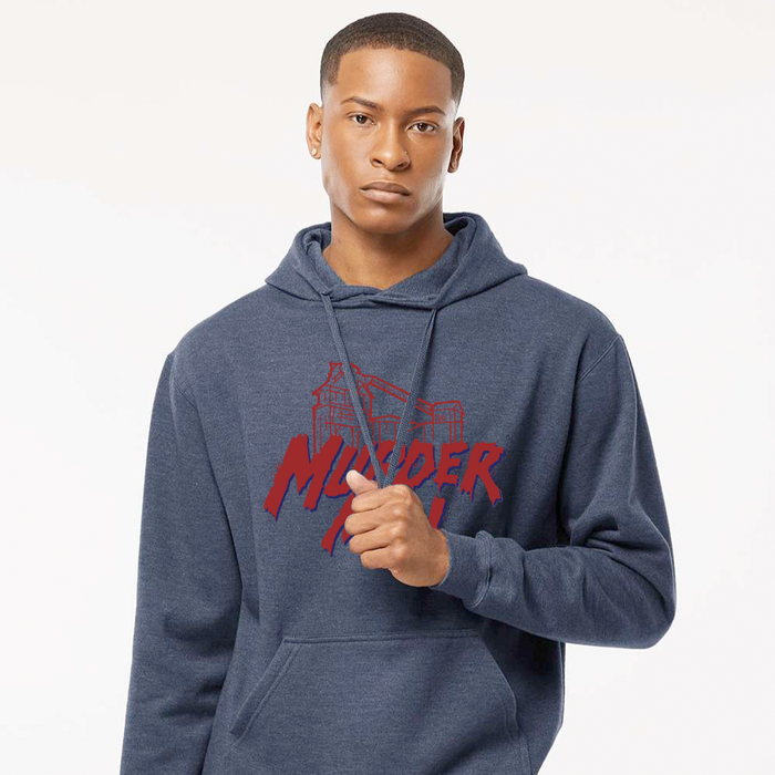 Murder Mill Fleece Hooded Sweatshirt - Heather Denim