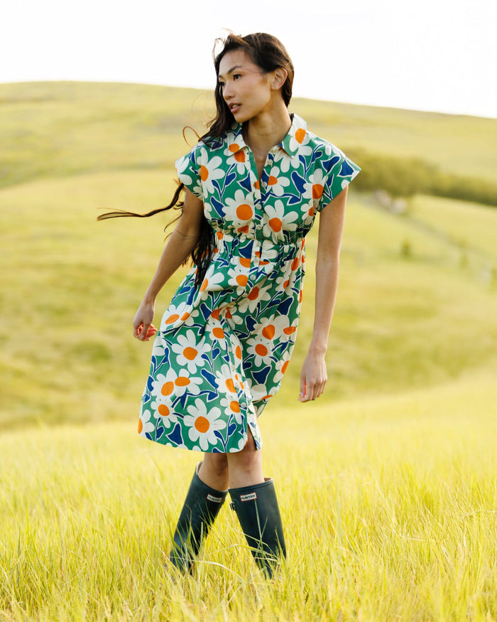 Newberry Dress — Green Bloom