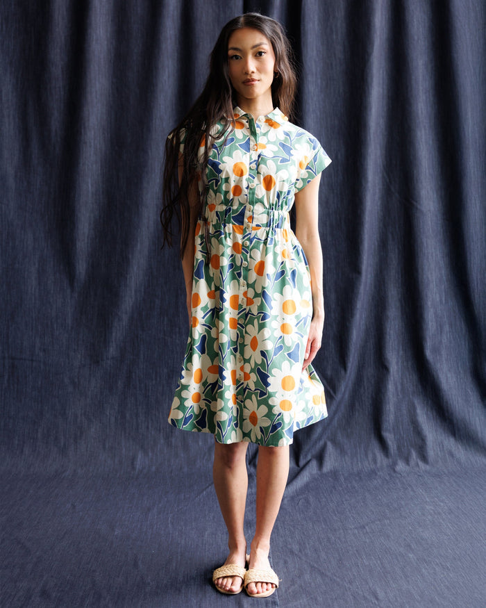 Newberry Dress — Green Bloom