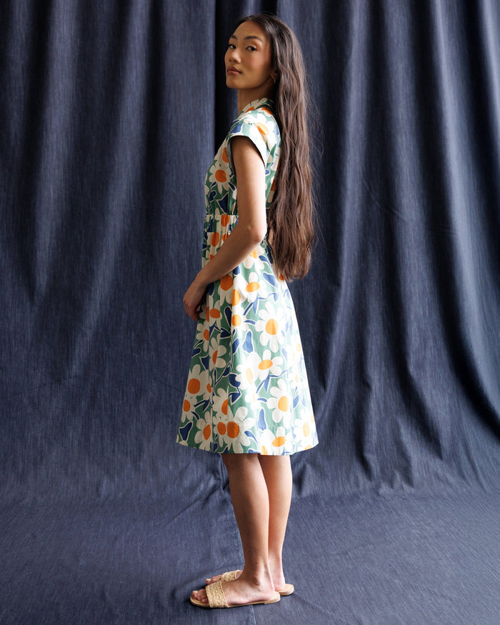 Newberry Dress — Green Bloom