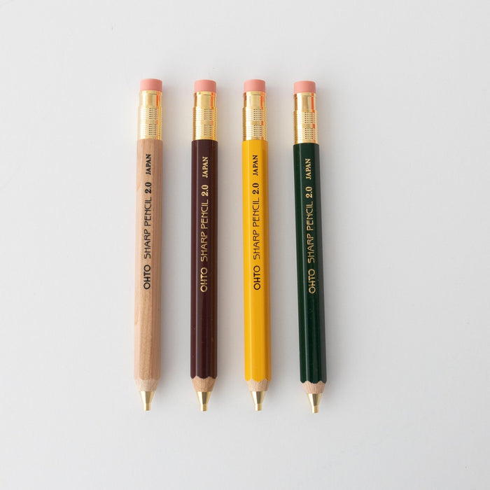 Ohto Wooden Mechanical Pencil 2.0mm - tortoise general store
