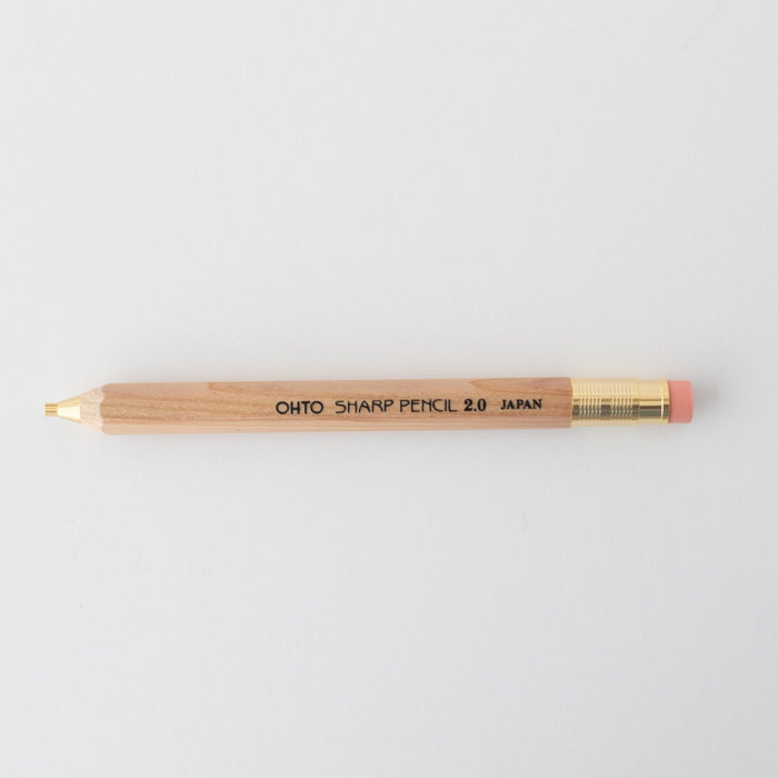 Ohto Wooden Mechanical Pencil 2.0mm - tortoise general store