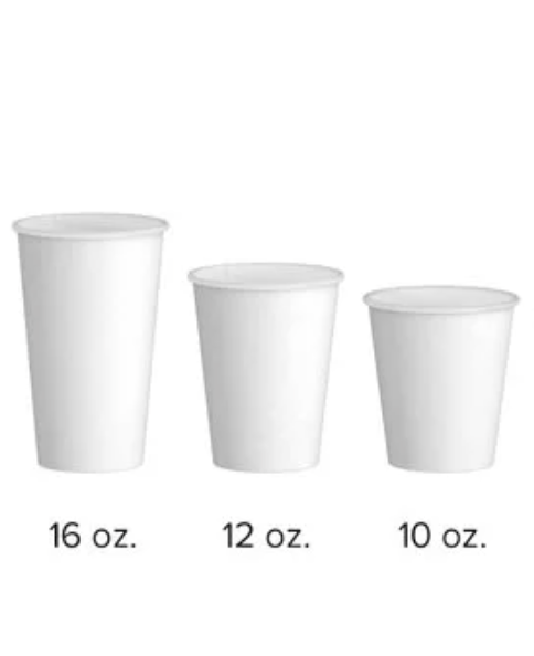 Paper hot cups 10oz, 12oz, 16oz 1000ct - My Store wholesale supplier A1 main