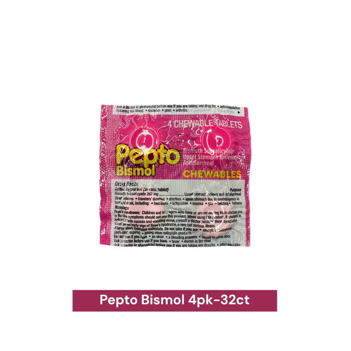 Pepto Bismol Diarrhea 4pk Original-32ct - Medicine Pepto bismol wholesale supplier A1 main