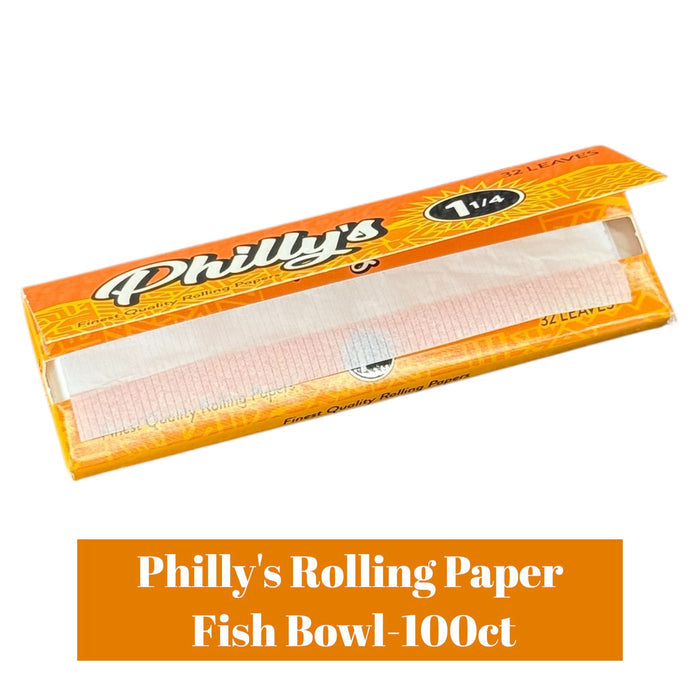 Philly's Rolling Paper Fish Bowl- 100ct - Rolling Papers Phillys wholesale supplier A1 main