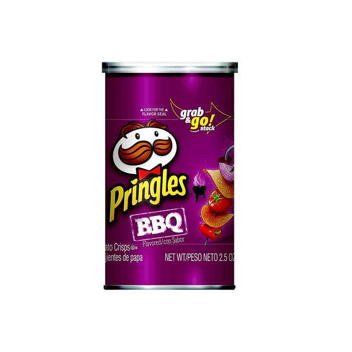 Pringles BBQ Potato Crisps — 2.5 oz Grab n' Go, 12 Count | Bulk & Wholesale - Chips & Snacks Pringles wholesale supplier A1 main