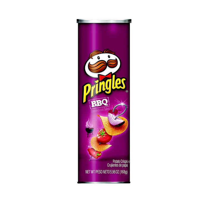 Pringles BBQ Potato Crisps — 5.96 oz Full Size Cans, 14 Count | Bulk & Wholesale - Chips & Snacks Pringles wholesale supplier A1 main