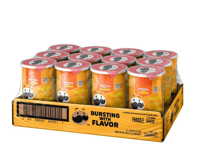 Pringles Cheddar Cheese Potato Crisps — Grab n' Go 2.5 oz Cans | Bulk & Wholesale - Chips & Snacks Pringles wholesale supplier A1 main