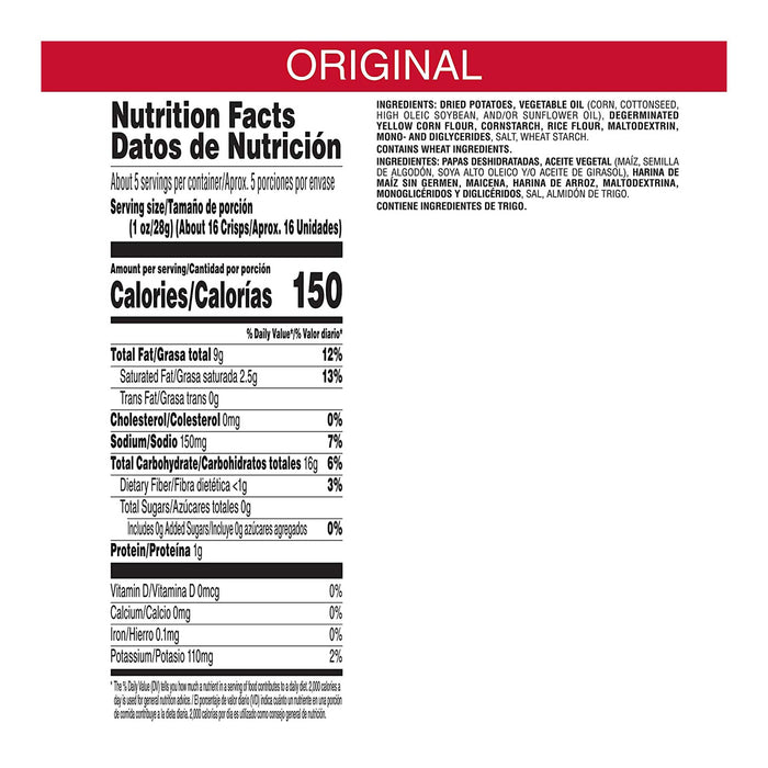 Pringles Original Potato Crisps Chips ( 5.96 Ounce, 14 Count ) - Chips & Pretzels Pringles wholesale supplier A1 main