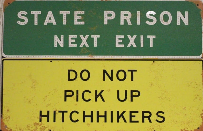 Prison Metal Tin Sign