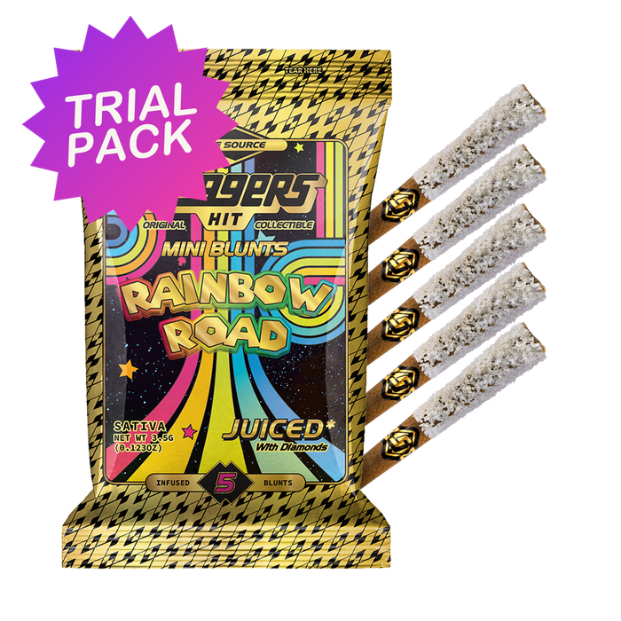TRIAL PACK - Rainbow Road Sativa Mini Blunt 5-Pack