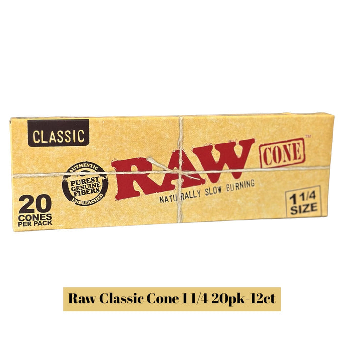 Raw Classic Cone 1 1/4 20pk-12ct - Rolling Papers Raw wholesale supplier A1 main