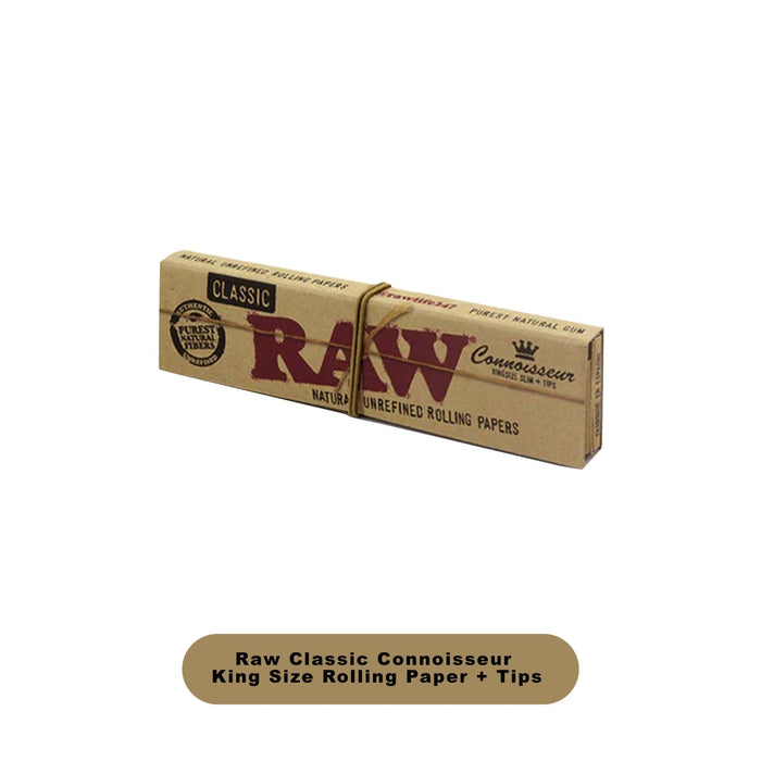 Raw Classic Connoisseur King Size Papers+Tips-24ct - Rolling Papers Raw wholesale supplier A1 main