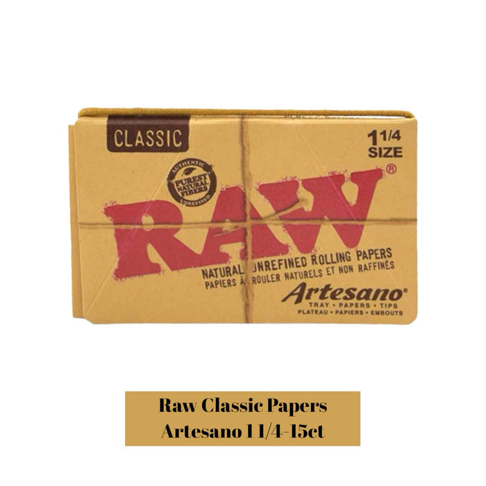 Raw Classic Papers Artesano 1 1/4 15ct - Rolling Papers Raw wholesale supplier A1 main