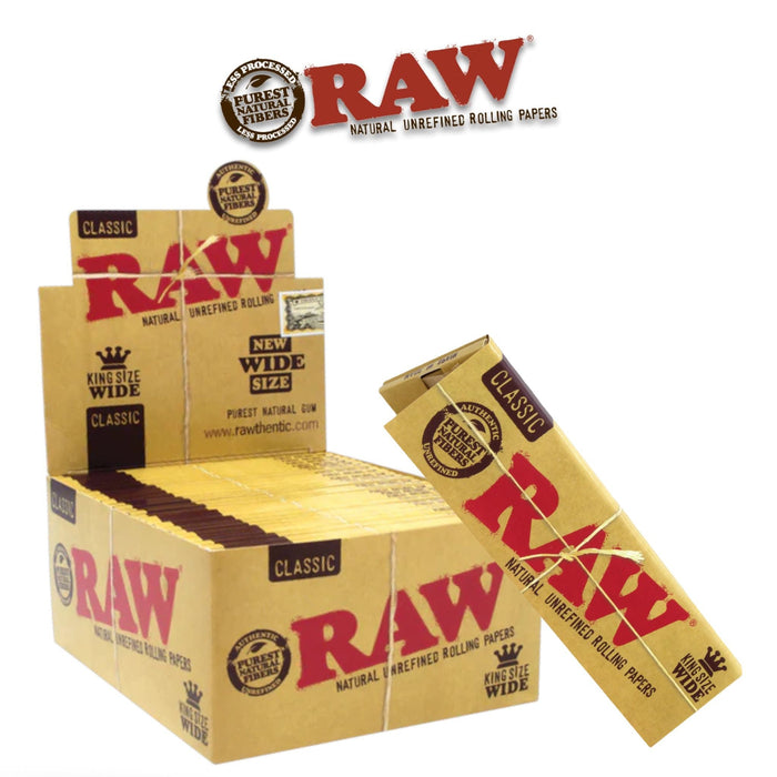 Raw Classic Papers King WIDE- 50ct - Rolling Papers Raw wholesale supplier A1 main