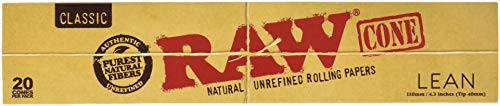RAW Cones Lean 20 Count (Pack of 12) - Tubes RAW wholesale supplier A1 main