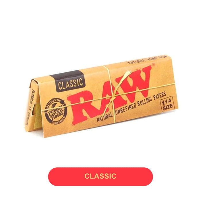 Raw Rolling Papers Classic 1 1/4 -24pack - Rolling Papers Raw wholesale supplier A1 main