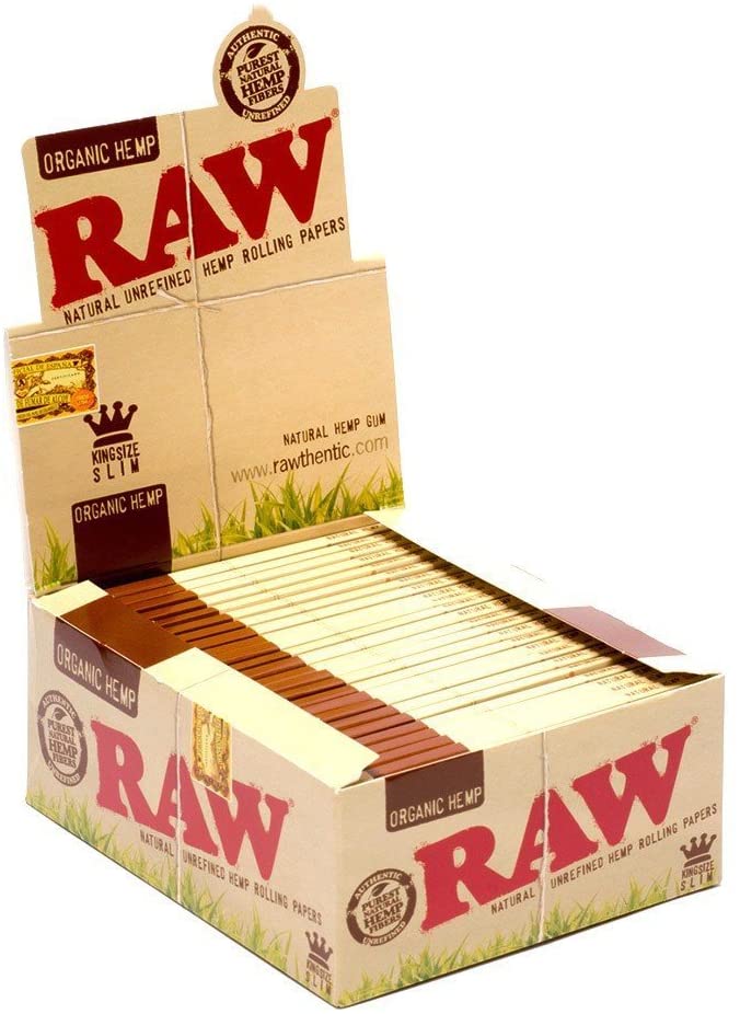 RAW Rolling Papers Organic King Size 50 Per Box - Rolling Papers RAW wholesale supplier A1 main