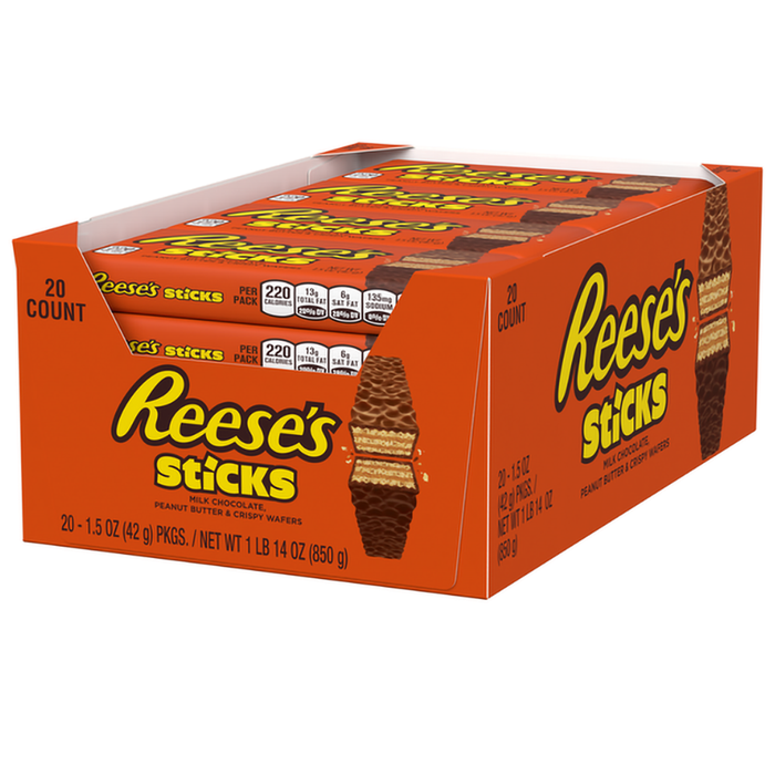 Reese's Sticks Wafer Bars, 1.5 Oz, Box of 20 - My Store wholesale supplier A1 main