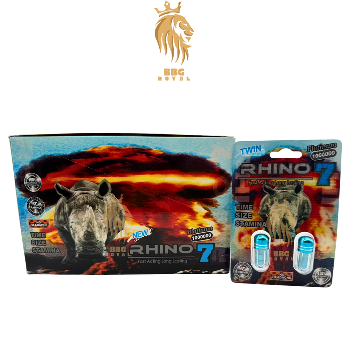 Rhino 7 Platinum 100000 Capsules | Double Pack | 48 Capsules - Enhancement Magnum wholesale supplier A1 main